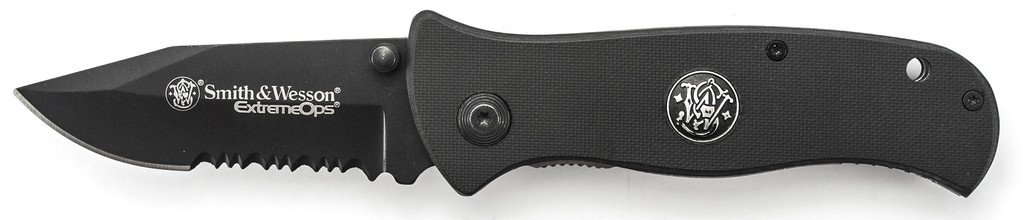 Smith and Wesson Extreme Ops Liner Lock Folding Knife SWCKG101BS