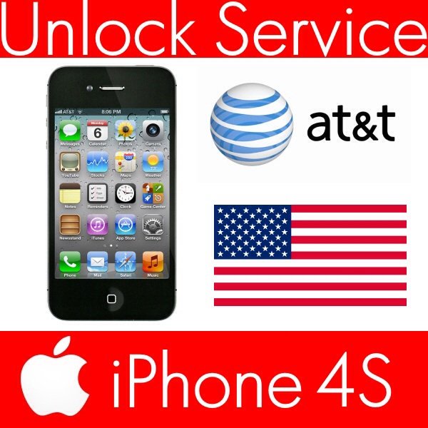 Unlock Service Apple iPhone 4S AT&T ( ATT Factory Unlock ) Clean IMEI 2-7 days