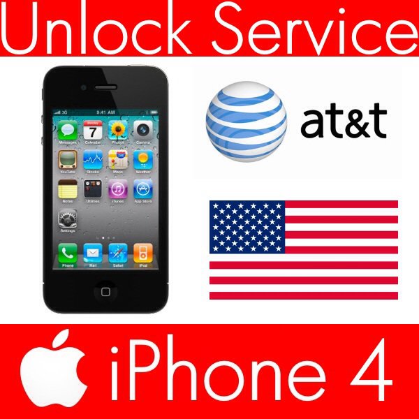 Unlock Service Apple iPhone 4 AT&T ( ATT Factory Unlock ) Clean IMEI 2-7 days