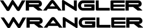 Jeep " WRANGLER " DECAL X 2 FENDER DECAL 1996' - 2006' CJ TJ