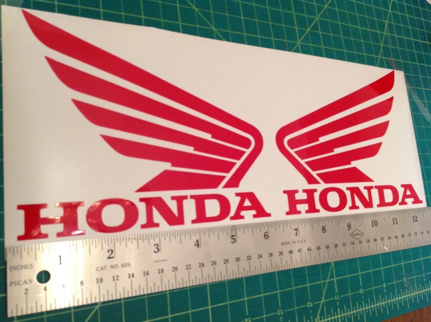 Honda Wings Set Vinyl Decal ATV Quad Tank Stickers