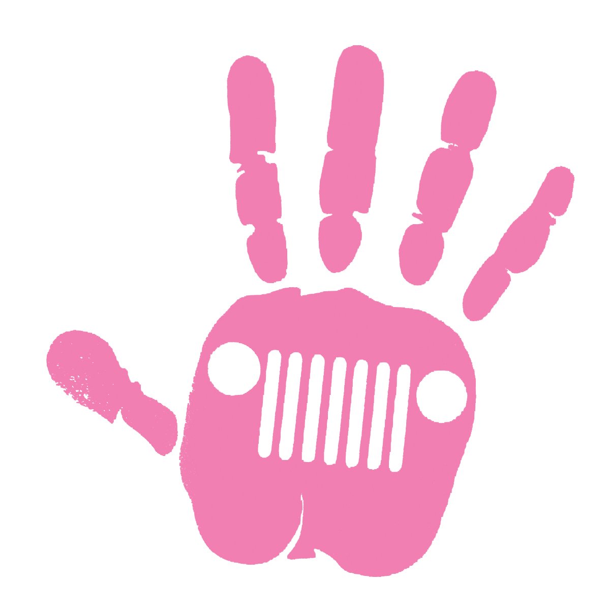 Pink jeep decal #4