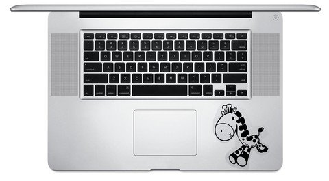 Cute Giraffe Trackpad Vinyl Decal Sticker Apple MacBook Pro Air Mac