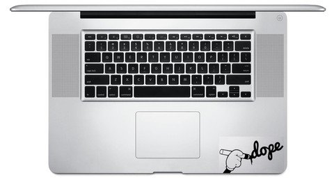 Hand writing Dope JDM Trackpad Vinyl Decal Sticker Skin Apple MacBook Pro Air Mac 13" inch