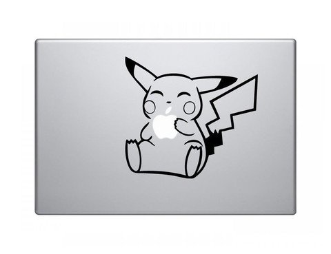 Pickachu Pokemon Vinyl Decal Sticker Apple MacBook Pro Air Mac