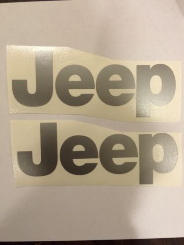 JEEP WRANGLER CJ YJ replacment fender vinyl Decal sticker 1 Set silver Decal