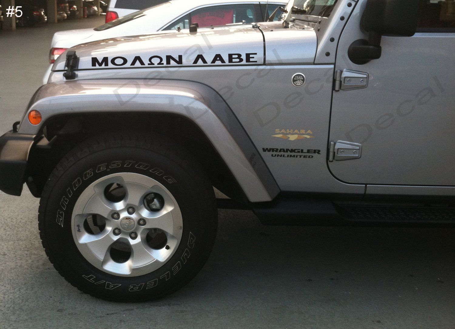 Pair of Jeep come take hood Truck Vinyl Stickers Decals CJ TJ JK 4x4