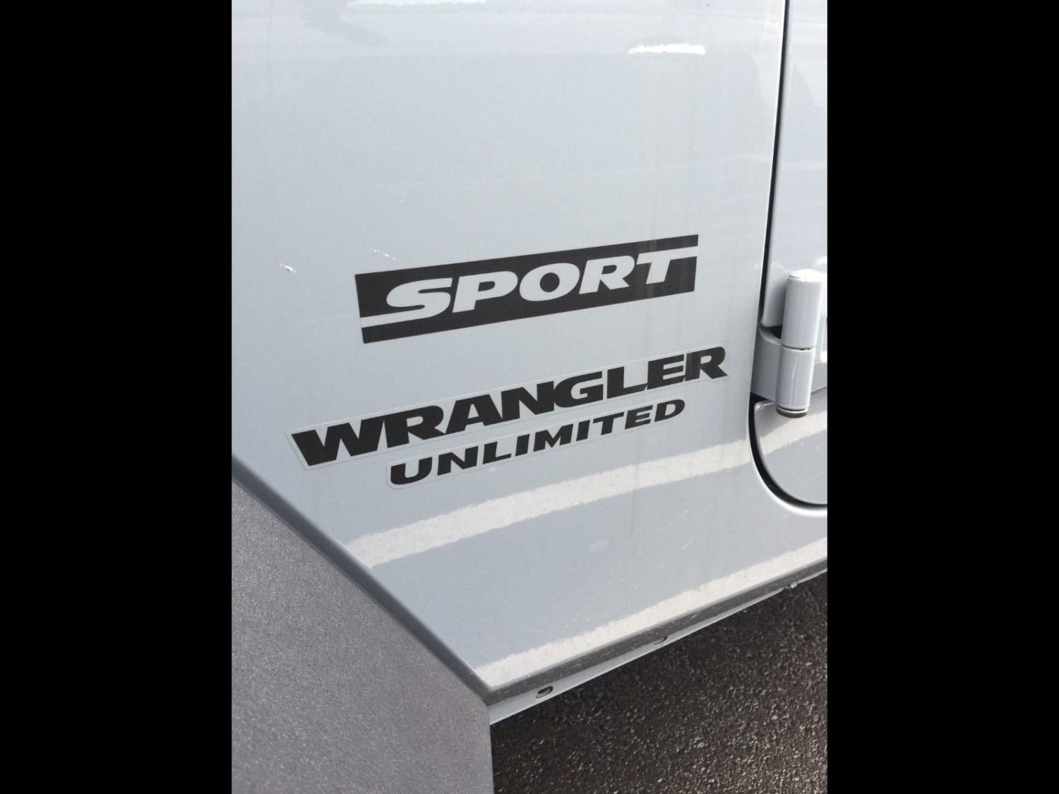2 of Jeep Wrangler Sport Unlimited Refresh Kit Vinyl Stickers Decal Black