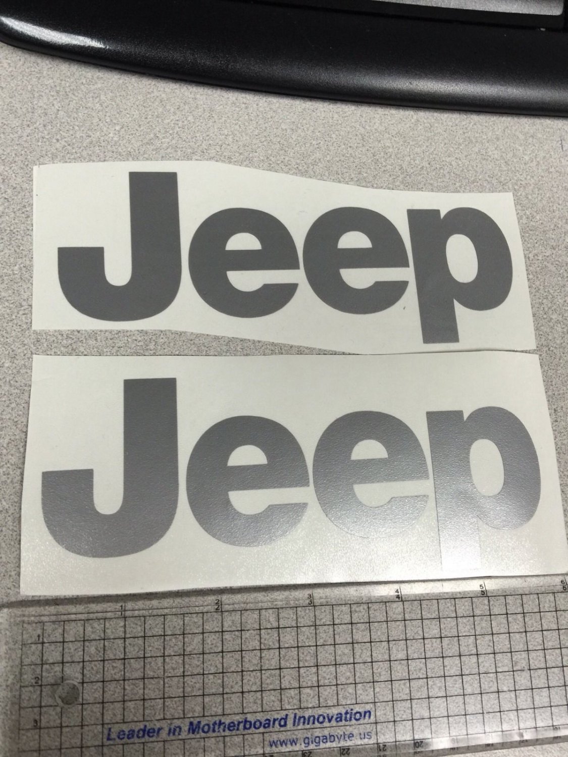JEEP WRANGLER CJ YJ replacment fender vinyl Decal sticker 1 Set silver Decal