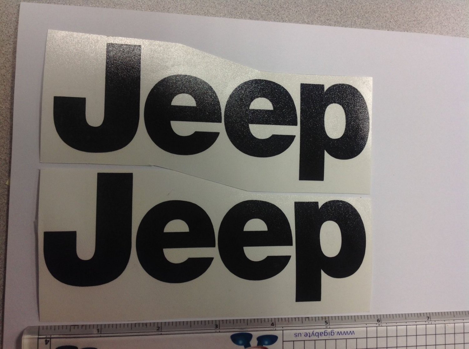 JEEP WRANGLER CJ YJ replacment fender vinyl Decal sticker 1 Set black Decal