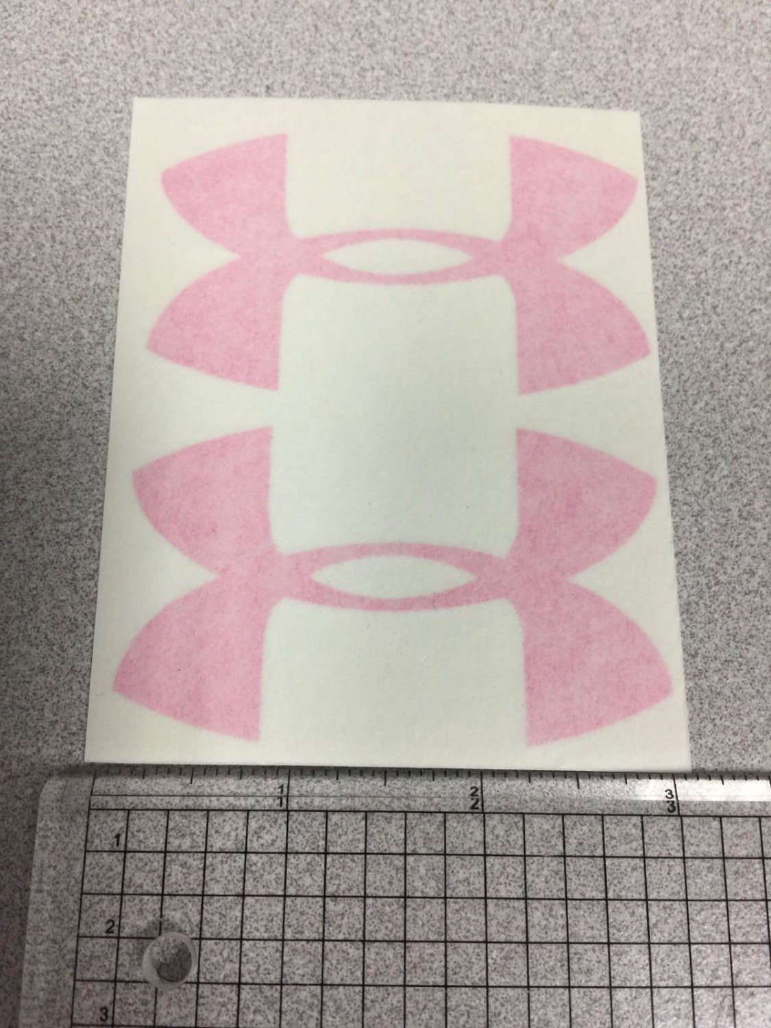 Under Armour Decal Pink Sticker Vinyl 2 Of 3" Windows Surfboard Sport Gear Logo