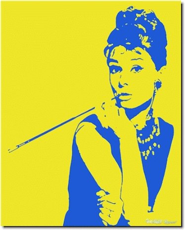 Audrey Hepburn Pop Art Painting