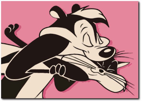 Pepe le Pew Pop Art Painting