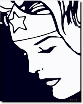 Wonder Woman Pop Art Painting