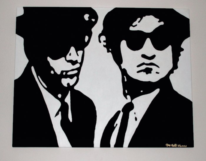 The Blues Brothers Pop Art Painting