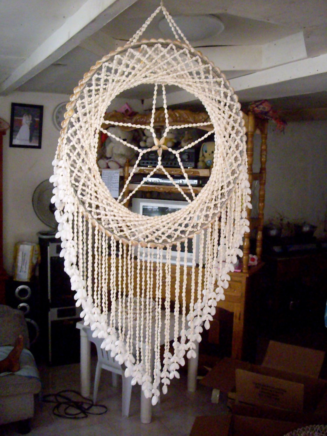 Chandelier Dream catcher,vintage,50cm.wide