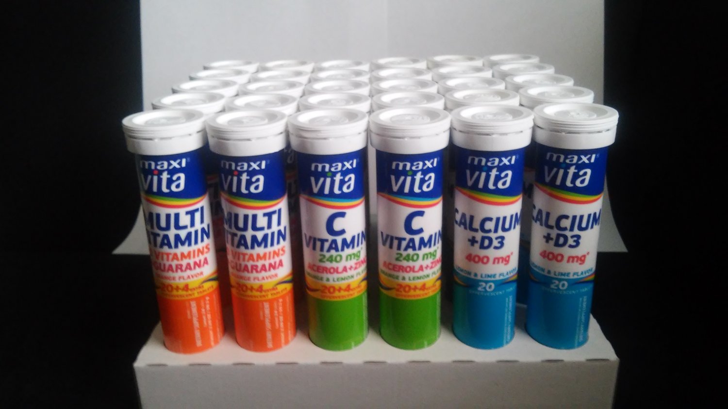 MaxiVita Effervescent Vitamins PACK of 30 tubes (wholesale)