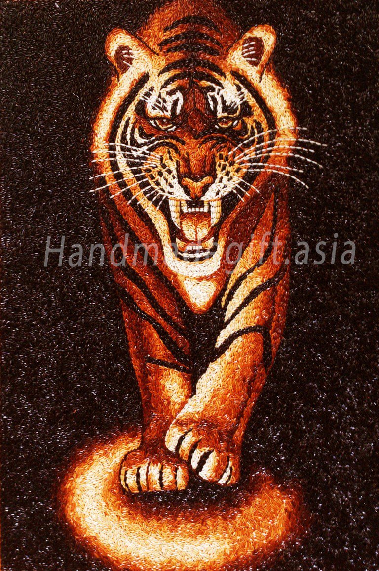 Rice Painting Tiger