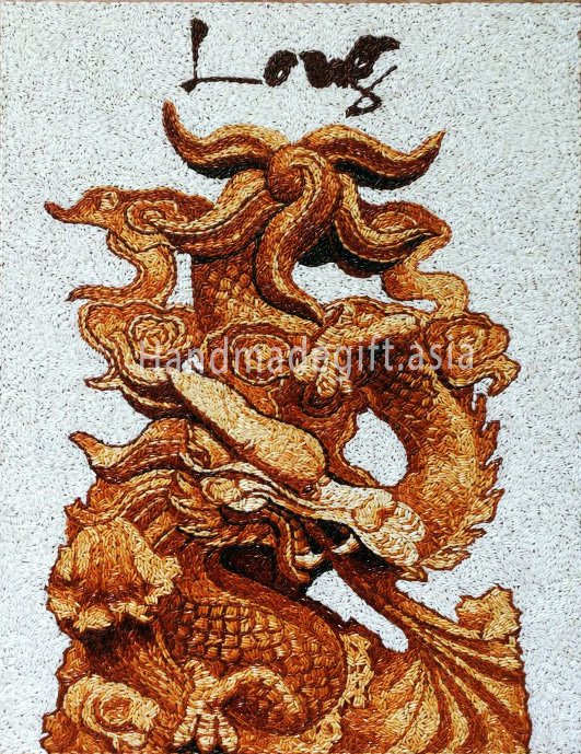 Four scale animals - Dragon Rice Painting
