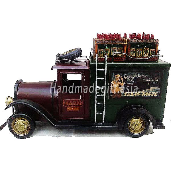 Vintage truck model for decoration - Cowgirl Wine Truck