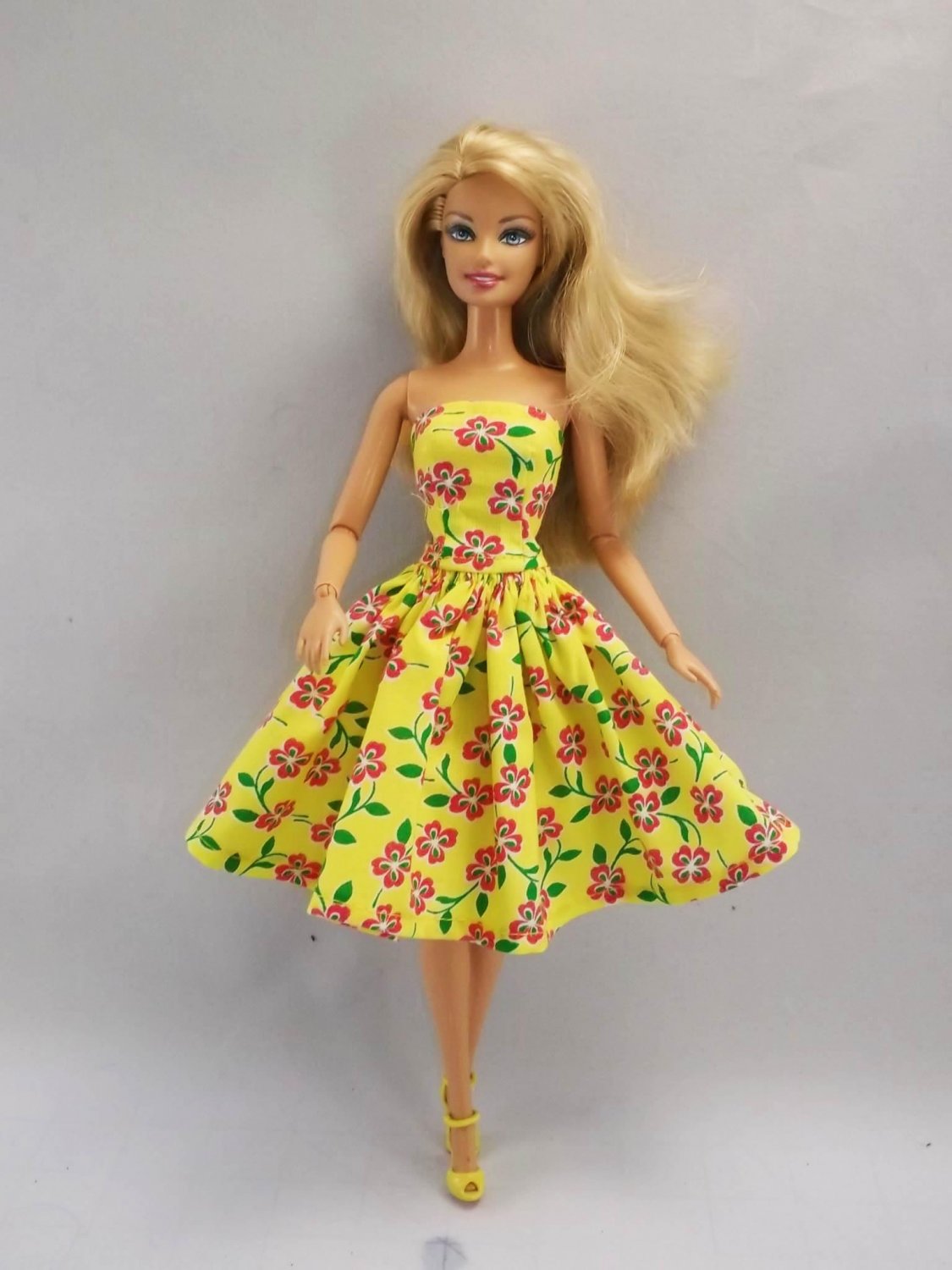 Barbie Clothes Strapless Barbie Dress 12