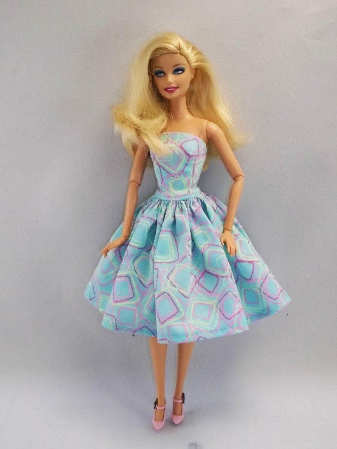Barbie Clothes Strapless Barbie Dress 14