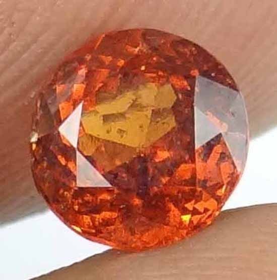 HESSONITE GARNET Natural 1.75 CT 7.11 MM Untreated Rare Round Cut Gem 12121135