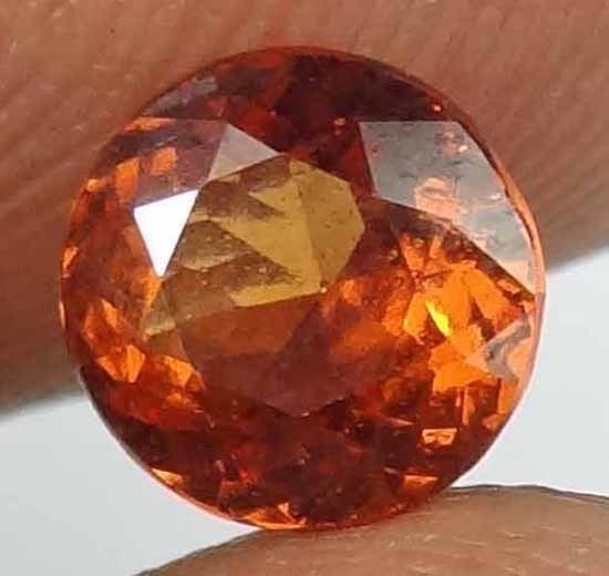 HESSONITE GARNET Natural 1.50 CT 7.14 MM Round Gem for Vedic Astrology 12121139