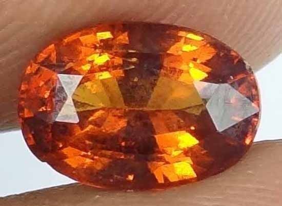 HESSONITE GARNET Natural 2.60 CT 9.94 X 6.92 MM Unheatead Loose Gem 12121124