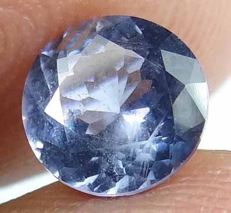 SPINEL Natural 1.25 CT 6.72 MM Beautiful Blue Grey Rare Round Cut Gem 12111876
