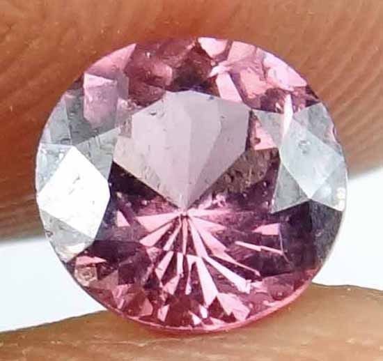 GARNET Natural 1.30 Carat 6.56 MM Rond Cut Beautiful Pink Red Color Gem 13022517