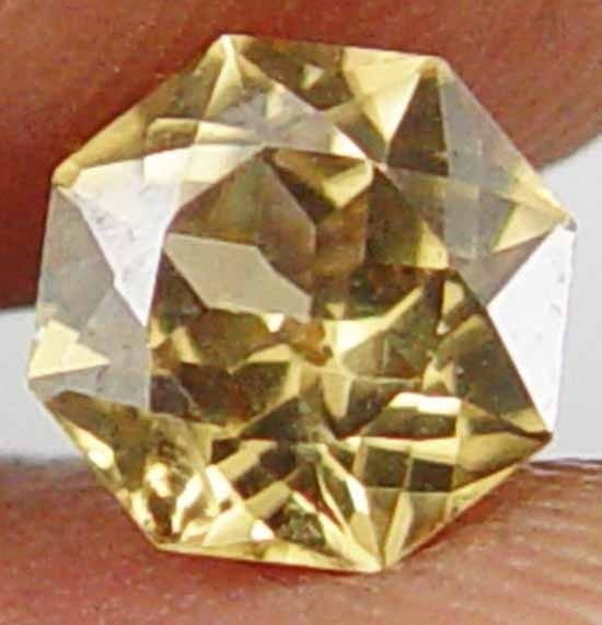 Earth Mined Super Cut Gorgeous Yellow Fire 1.35CT Natural Zircon Gem 11060537