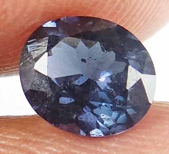 SPINEL Natural 1.30 CT 7.21 X 6.25 MM Untreated Oval Cut Blue Color Gem 13021821