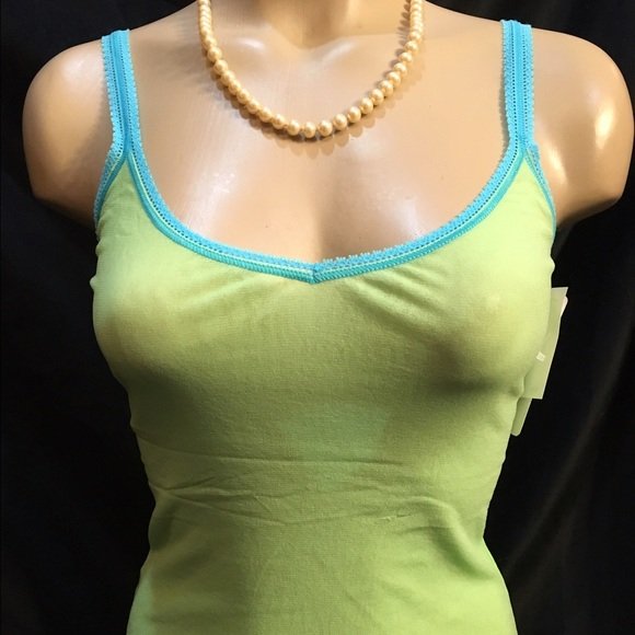 On Gossamer Green & Blue Mesh Camisole Top One Size NWT