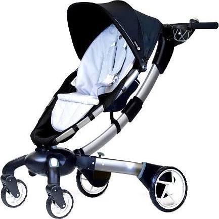 4moms Origami Power Folding Stroller - Silver
