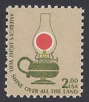 #1611 $2.00 Americana Issue Kerosene Table Lamp 1978 Mint NH