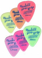D'Andrea Pro Grip Brite Guitar Picks (12 Picks)