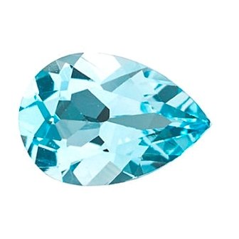 Certified Natural Sky Blue Topaz AAA Quality 10x7 mm Faceted Pear Shape 25 pcs Lot Loose Gemstone