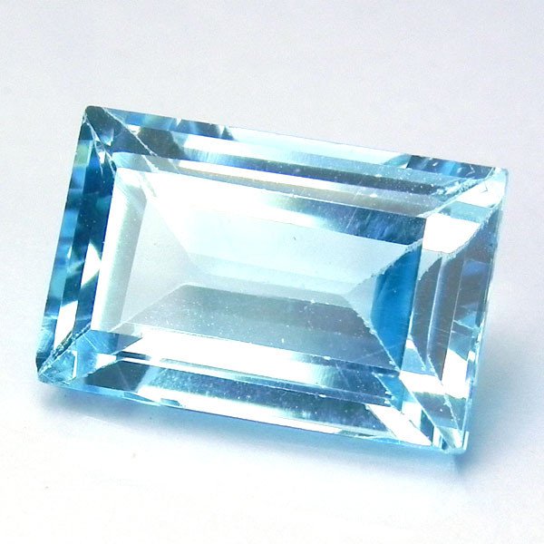 Certified Natural Sky Blue Topaz AAA Quality 6x4 mm Faceted Octagon Shape 50 pcs Lot Loose Gemstone