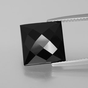 Certified Natural Black Spinal AAA Quality 1.5 mm Faceted Square Shape 25 pcs Lot Loose Gemstone