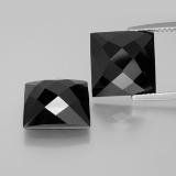 Certified Natural Black Spinal AAA Quality 2.5 mm Faceted Square Shape 5 pcs Lot Loose Gemstone