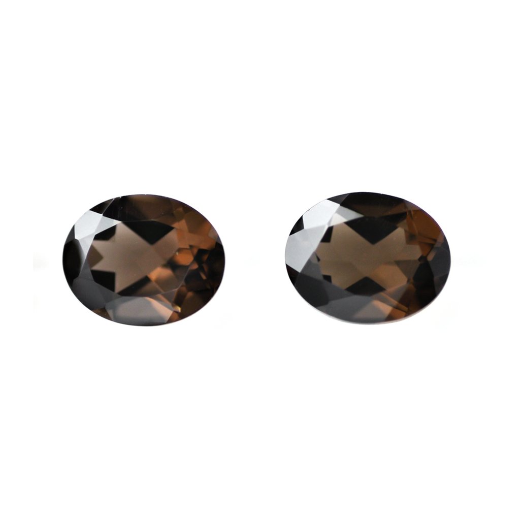 Certified Natural Soky Quartz AAA Quality 6x4 mm Faceted Oval Shape 50 pcs Lot Loose Gemston