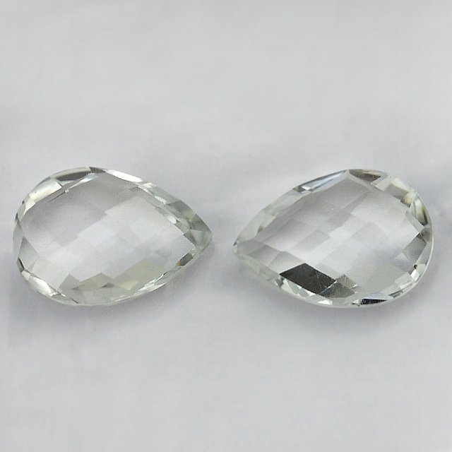 Certified Natural White Topaz AAA Quality 6x4 mm Faceted Pear Shape 25 pcs Lot Loose Gemstone