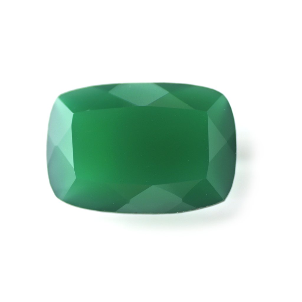 Certified Natural Green Onyx AAA Quality 16x12 mm Faceted Octagon Shape 1 pc Loose Gemstone