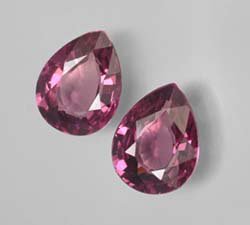 Certified Natural Rhodolite AAA Quality 8x6 mm Faceted Pears Shape Pair Loose Gemstone