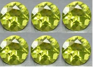 Certified Natural Peridot AAA Quality 1.5 mm Faceted Round Shape 50 pcs Lot Loose Gemstone
