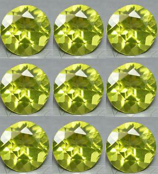 Certified Natural Peridot AAA Quality 2 mm Faceted Round Shape 100 pcs Lot Loose Gemstone