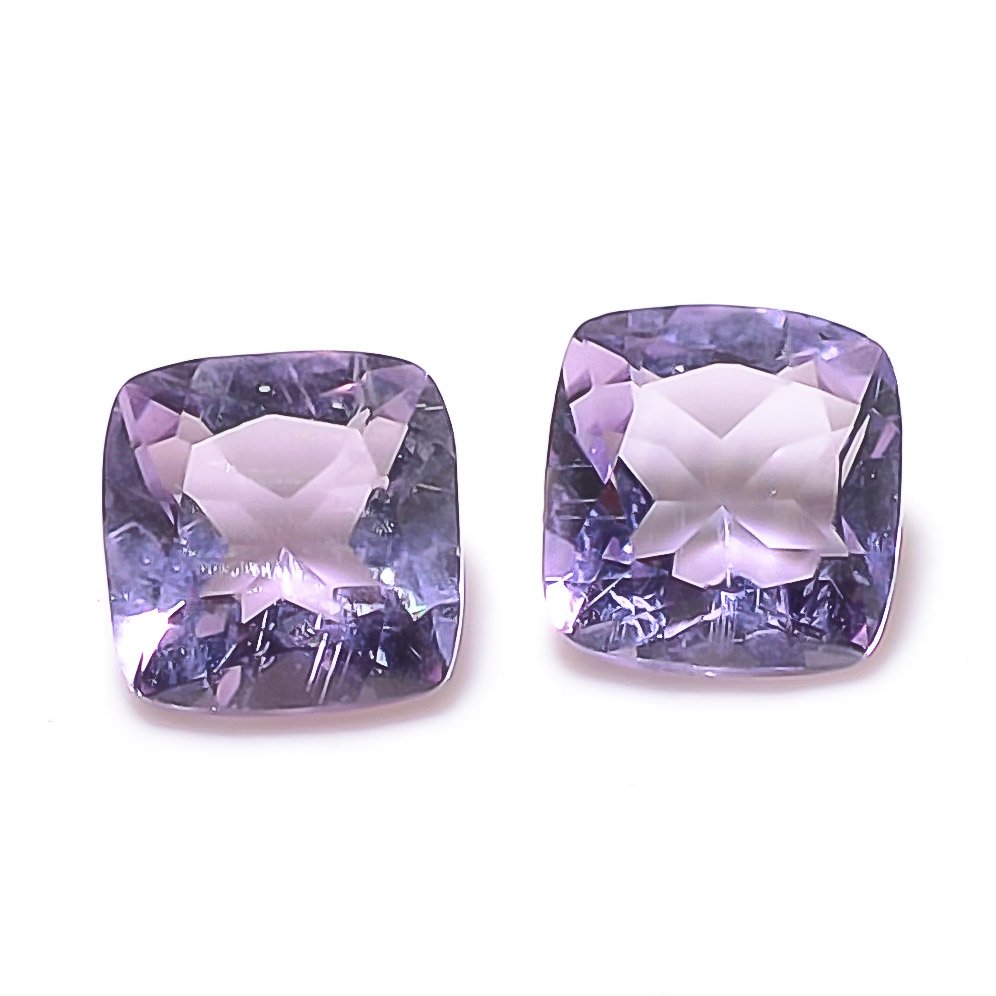 Certified Natural Amethyst AAA Quality 16x12 mm Faceted Cushion Shape 10 pc lot Loose Gemstone