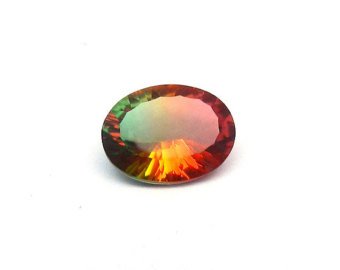 Certified Quartz Doublet Bi Color AAA Quality 18x13 mm Faceted Oval Shape 1 pc Loose Gemstone