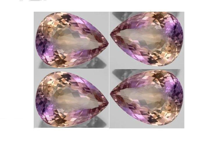 Certified Quartz Doublet Bi Color AAA Quality 10x7 mm Faceted Pears Shape 25 pcs lot Loose Gemstone